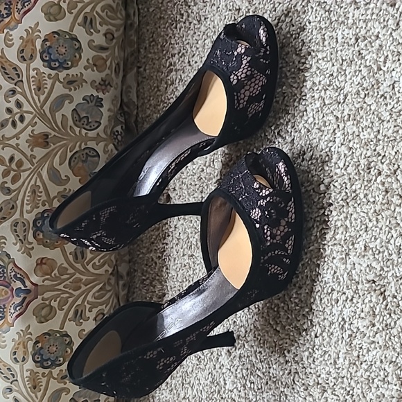 Via Spiga Italian high heels black lace - Picture 2 of 10